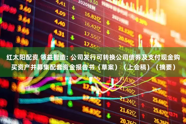 红太阳配资 领益智造: 公司发行可转换公司债券及支付现金购买资产并募集配套资金报告书(草案)(上会稿)(摘要)
